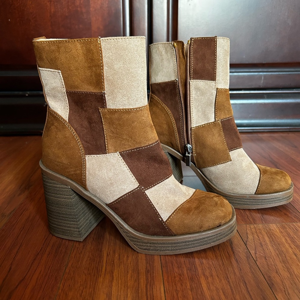 Target Patchwork Boots